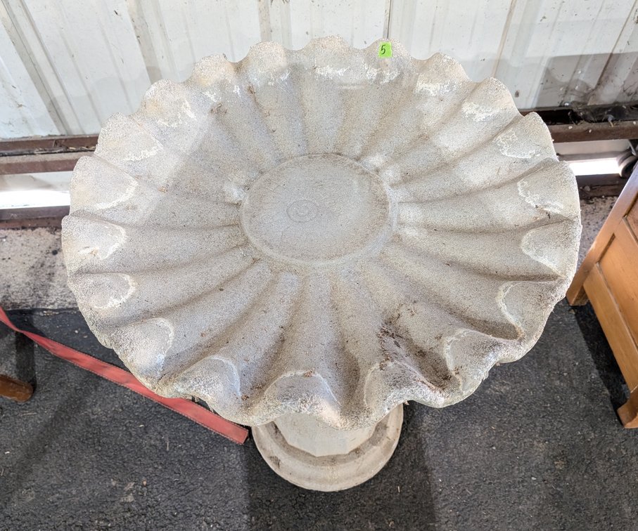Cement Bird Bath