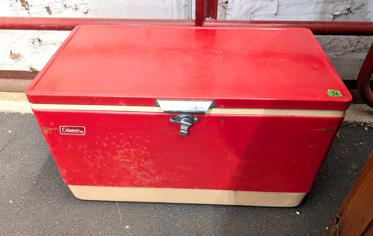 Metal Coleman Cooler 