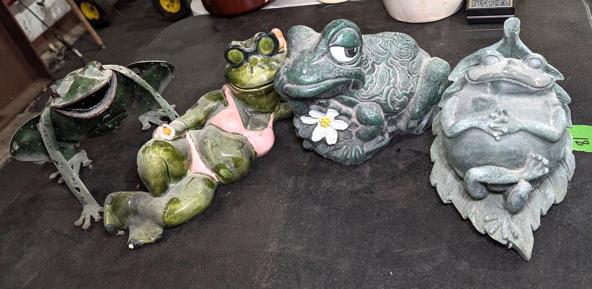 Outdoor Frogs, Metal, Glass & Composite