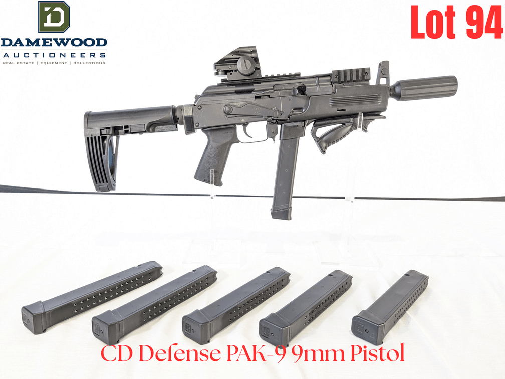 CD Defense PAK-9 9mm Pistol