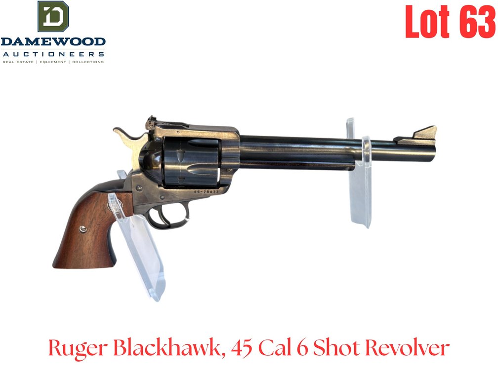 Ruger Blackhawk, 45 Cal 6 Shot Revolver
