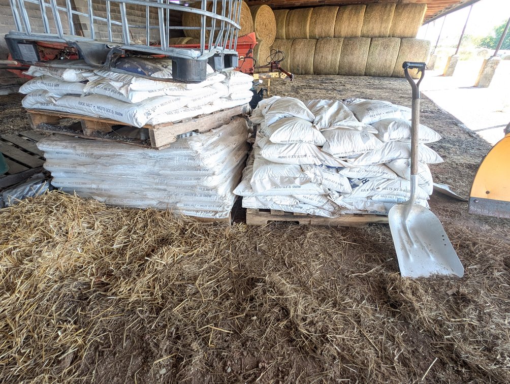 Pallet of Salt Spread