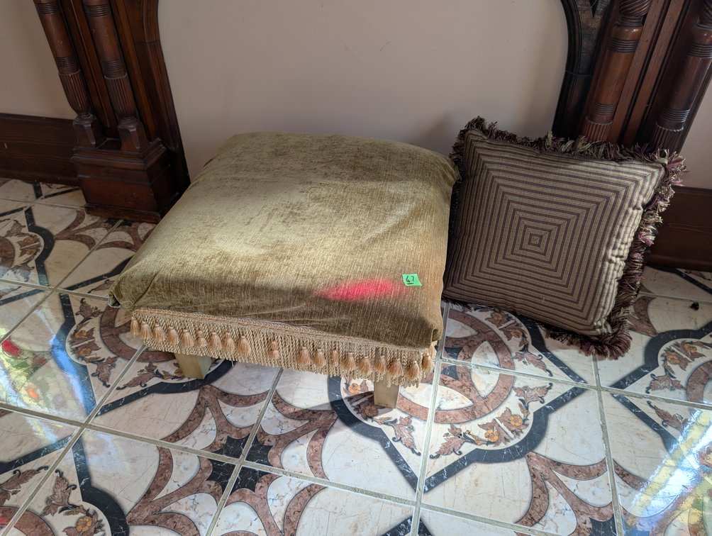 Ottoman Foot Rest & Pillow