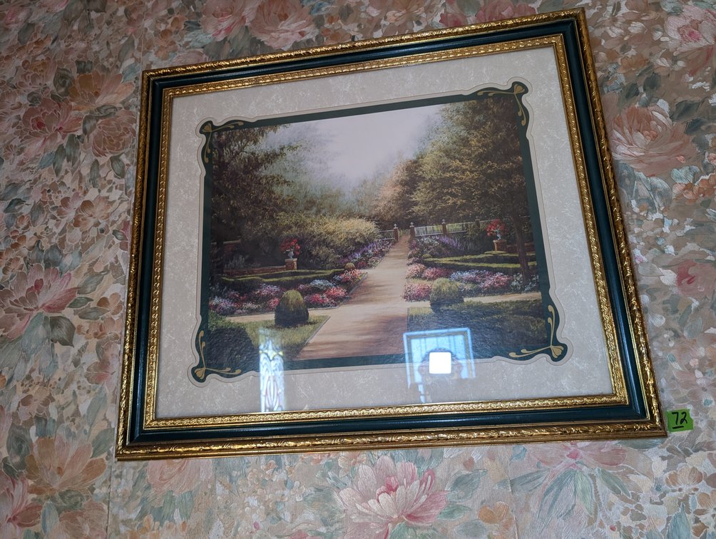 Framed Garden Picture 