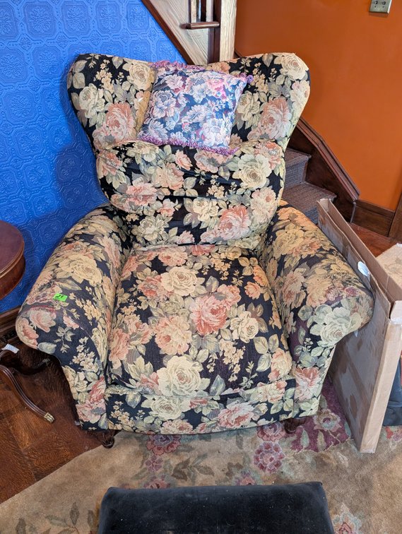 Floral Lounge Chair