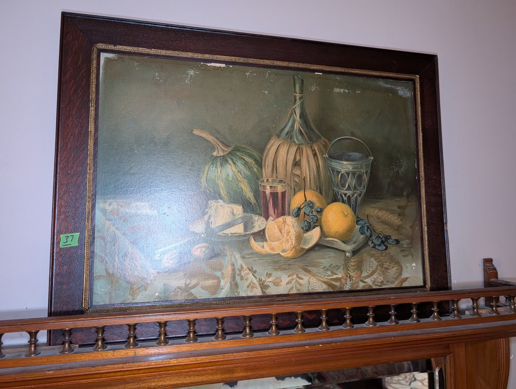 Framed Oil on Board Still Life