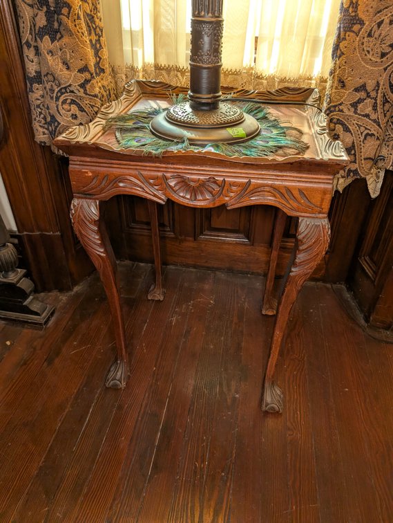 (2) Accent Tables w/Claw Feet