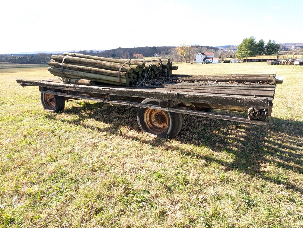 Flat Bed Wagon w/ John Deere Running Gear