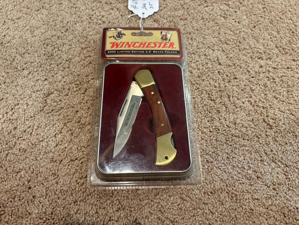 2006 Winchester Limited Edition 3.5" Brass Folder Knife