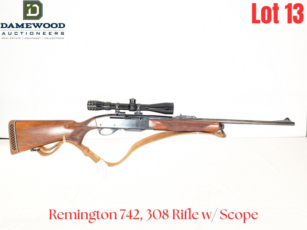 Remington 742, 308 Rifle w/ Scope