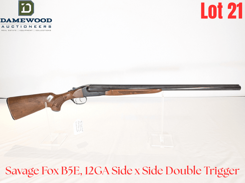 Savage Fox B5E, 12GA Side x Side Double Trigger
