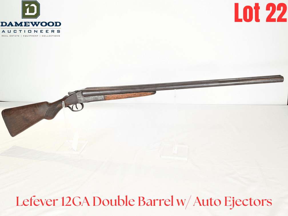 Lefever 12GA Double Barrel w/ Auto Ejectors