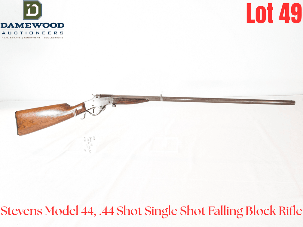 Stevens Model 44, .44 Shot Single Shot Falling Block Rifle