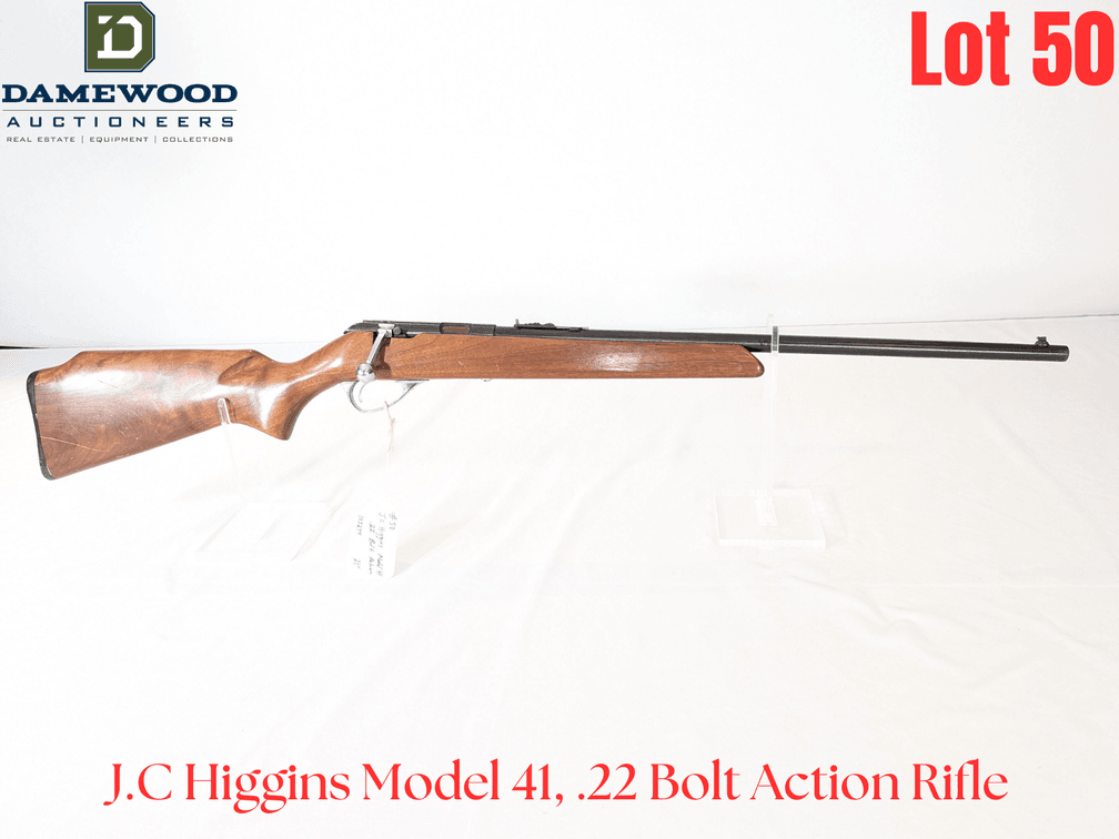 J.C Higgins Model 41, .22 Bolt Action Rifle