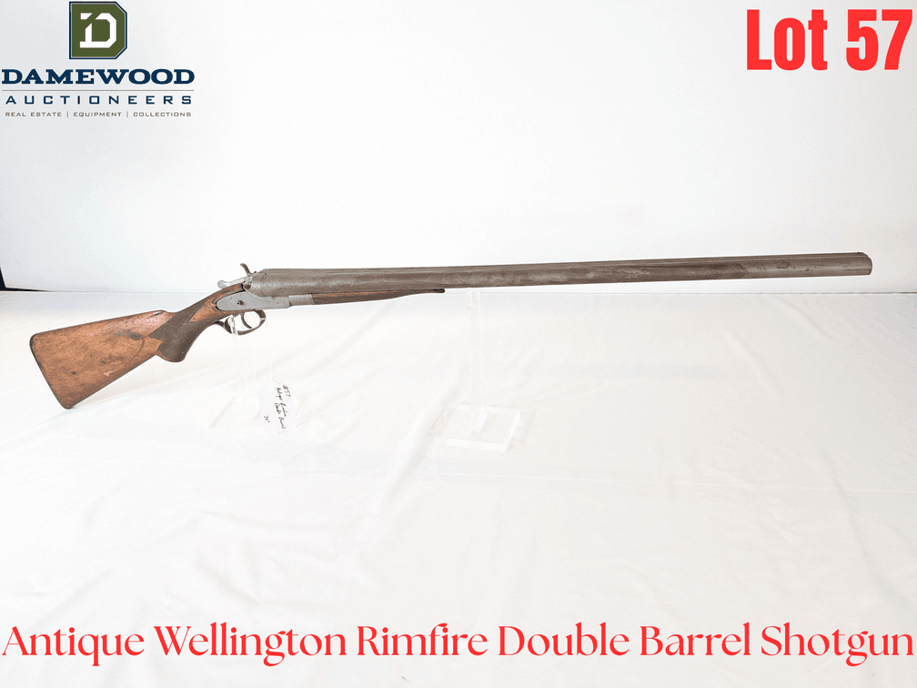 Antique Rimfire Double Barrel Shotgun
