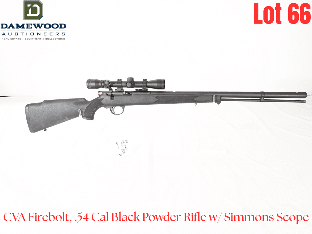Connecticut Valley Arms Firebolt, .54 Cal Black Powder Rifle w/ Simmons 3-9x32 Scope