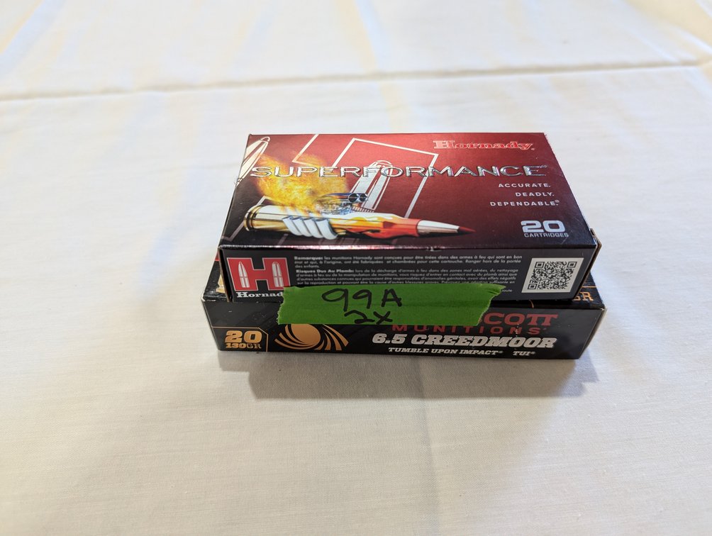 6.5 Creedmoor Rifle Ammo, 2x the price