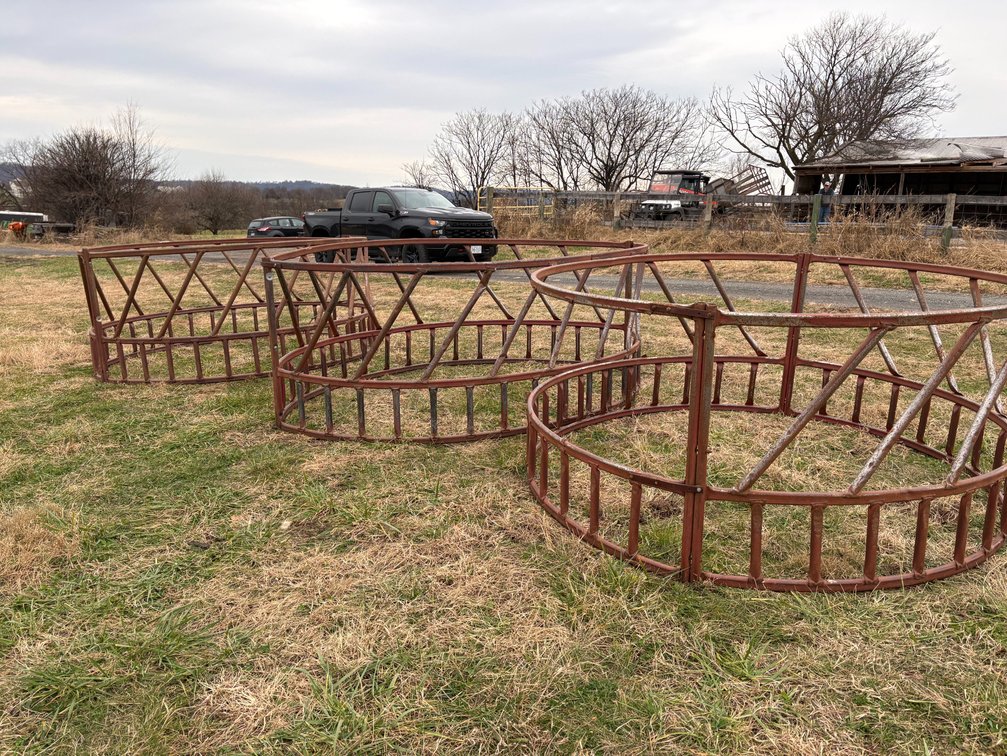 (3) Round Bale Feeders
