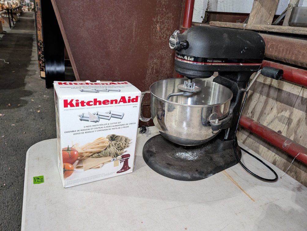 Kitchenaid Professional 6 Mixer and Pasta Attachments