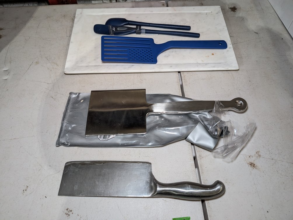 Meat Tenderizer, Butcher Knife, Marble Plate, Etc