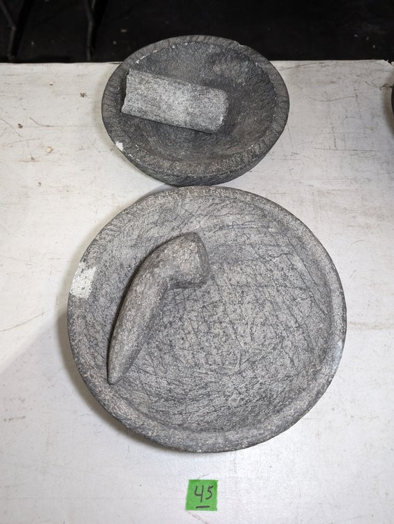 (2) Mortar and Pestles