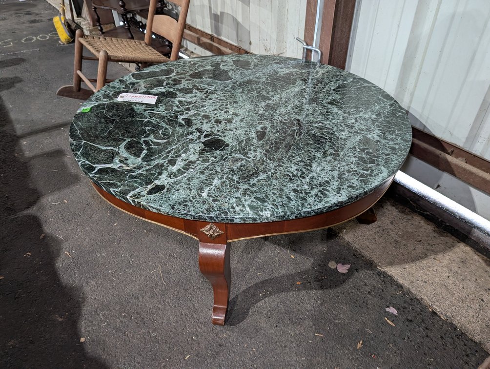 Green Marble Top Coffee Table