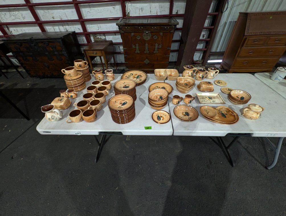 Set of Pennsbury Rooster Pottery