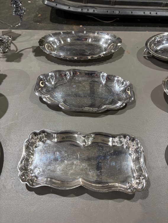 Lot of Silverplate Dishes - Trays