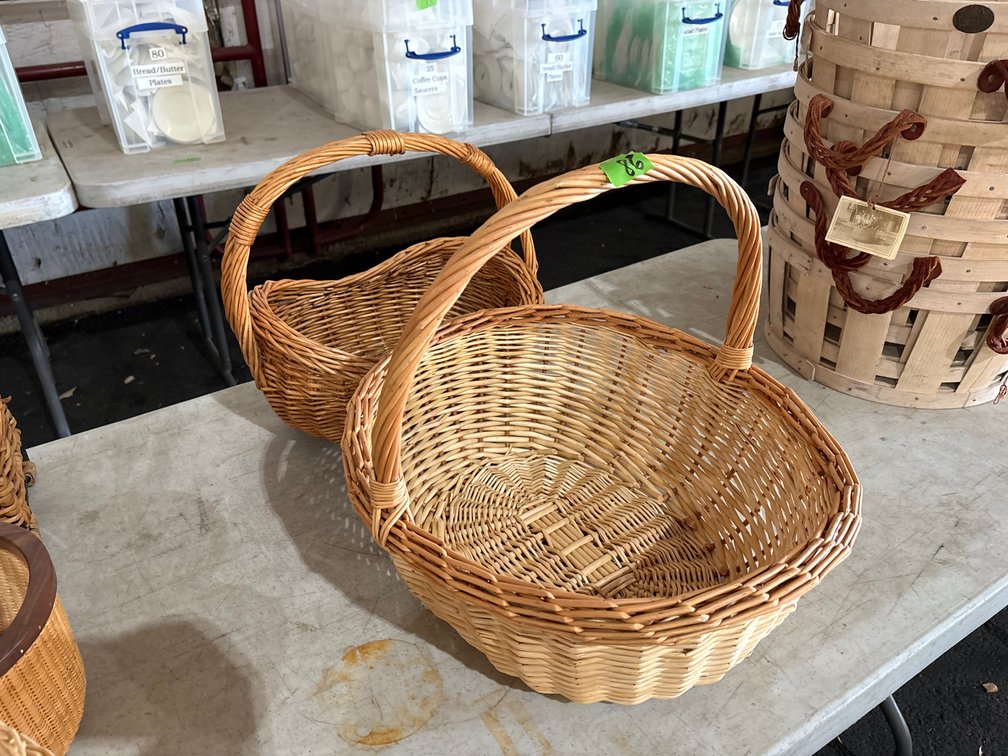 (2) Handled Baskets
