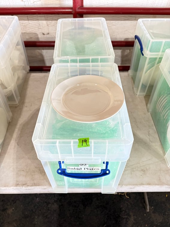 (2) Tubs Core Salad Bowls