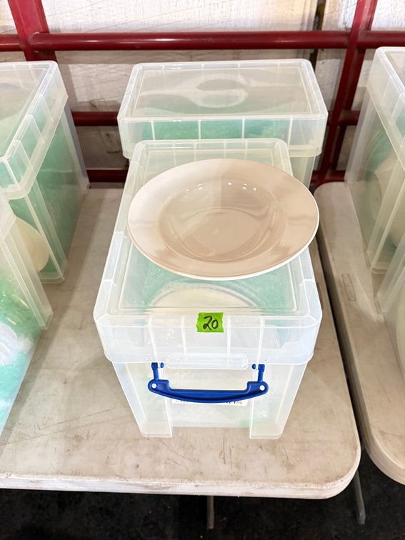 (2) Tubs Core Salad Bowls