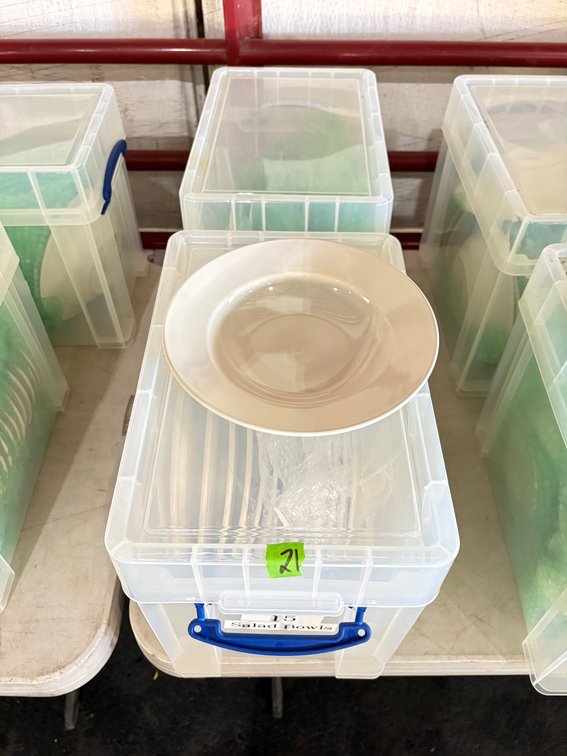(2) Tubs Core Salad Bowls