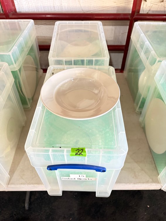 (2) Tubs Core Salad Bowls