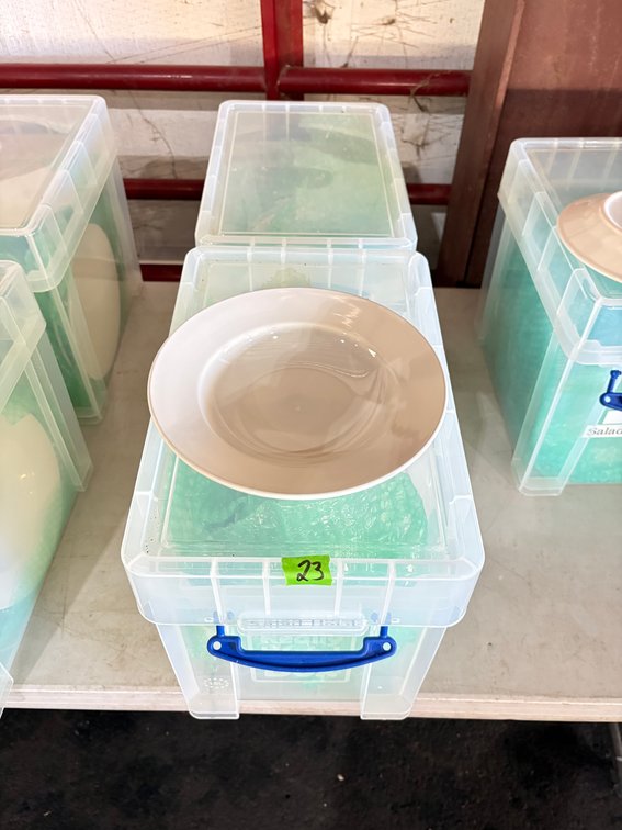 (2) Tubs Core Salad Bowls