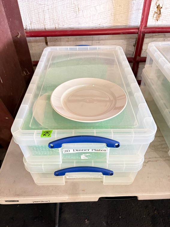 (2) Containers Core Dinner Plates