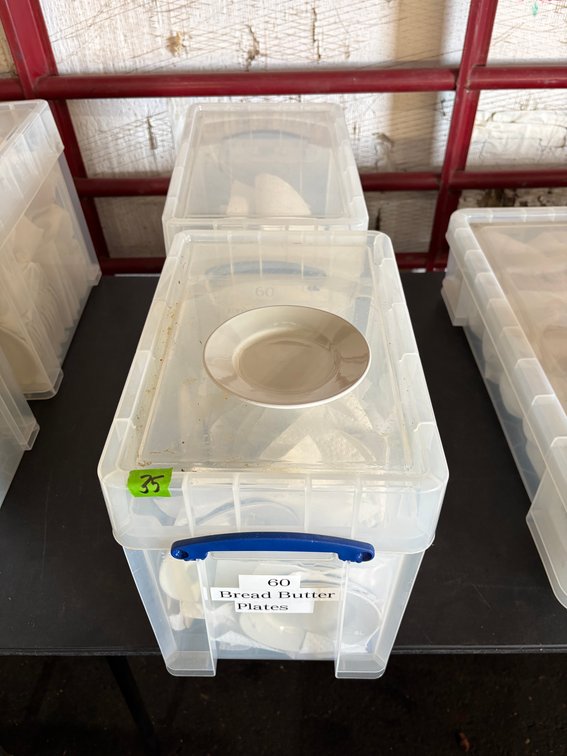 (2) Tubs Core Bread/Butter Plates