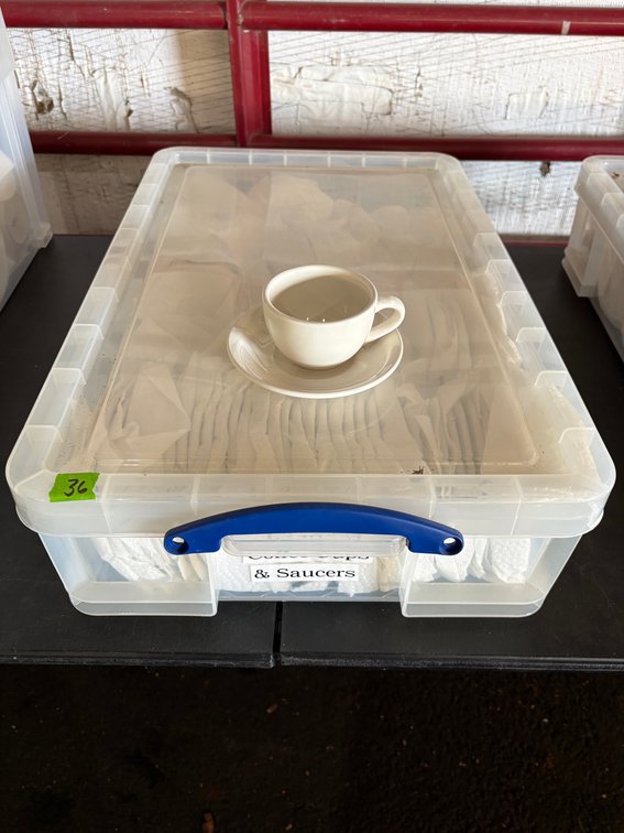 (40) Core Coffee Cups & Saucers