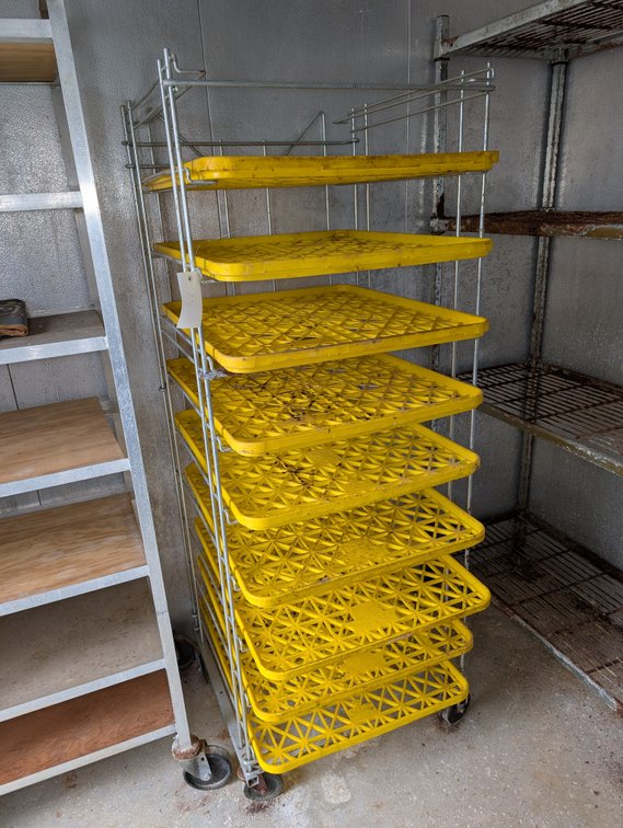Wire Storage Rack on Castors