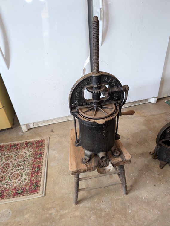 Enterprise Sausage Stuffer Lard Press