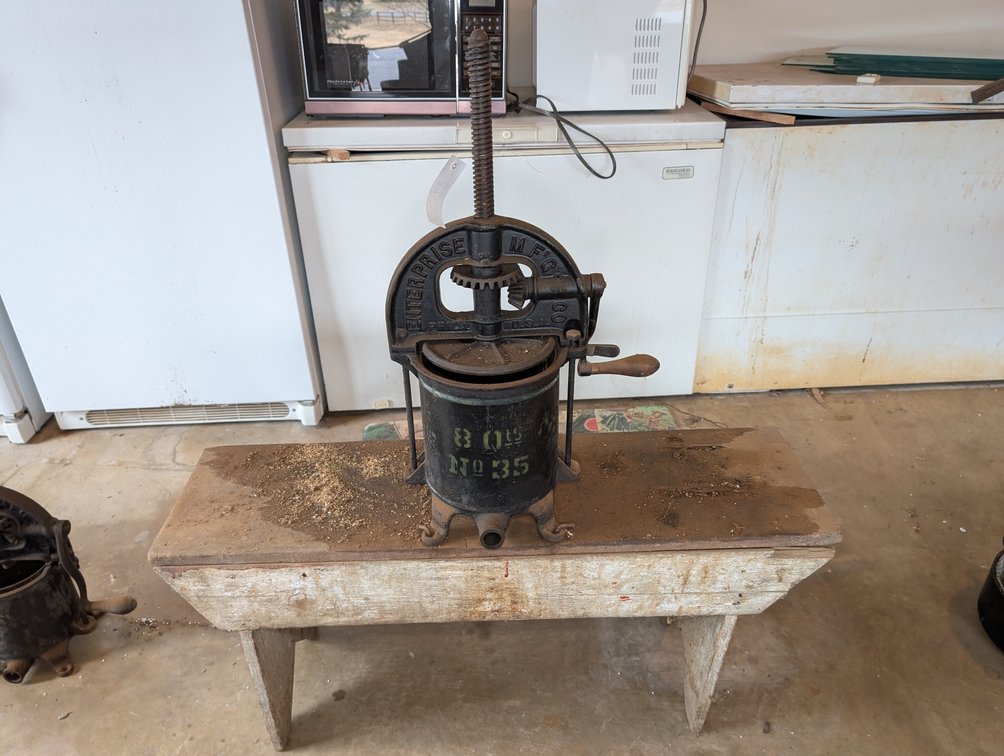 Enterprise Sausage Stuffer Lard Press