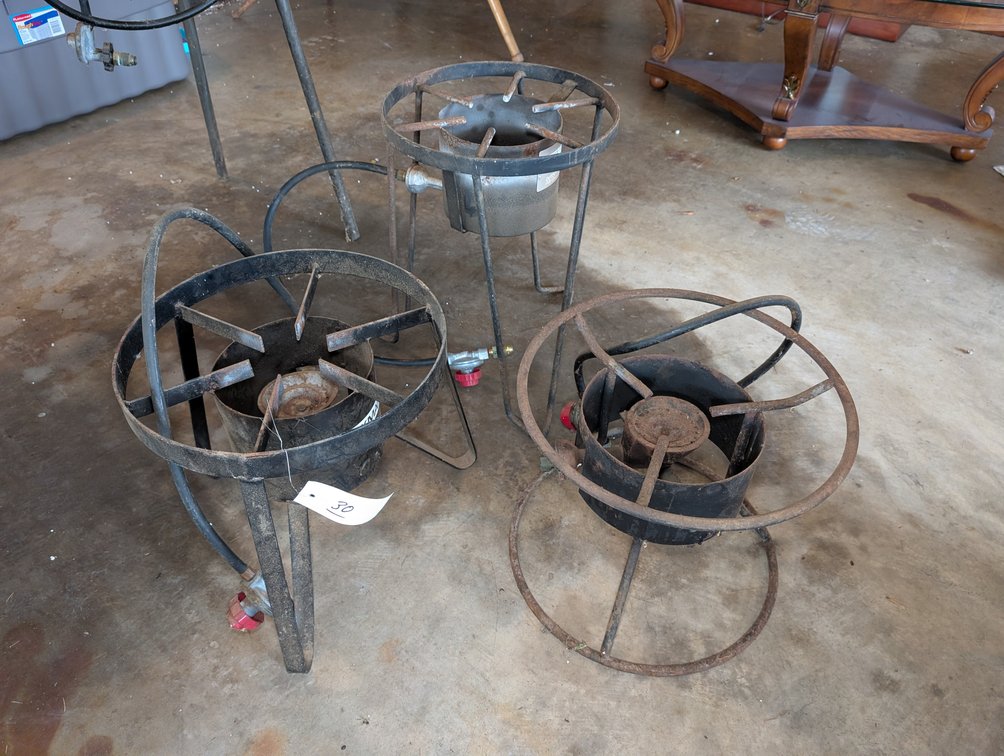(3) Propane Burners