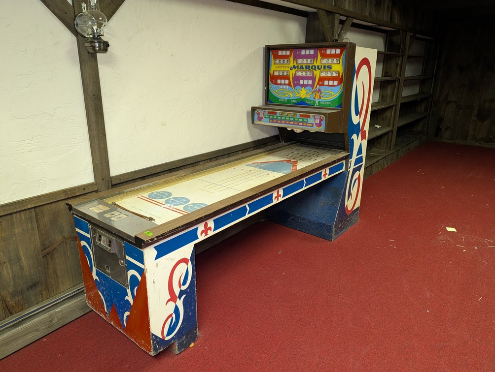 Marquis Shuffle Alley Coin Operated Bowling Arcade Machine