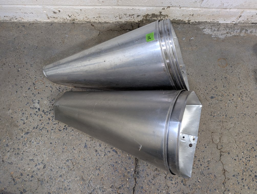Group of Stainless Steel Poultry Cones (No Hooks)
