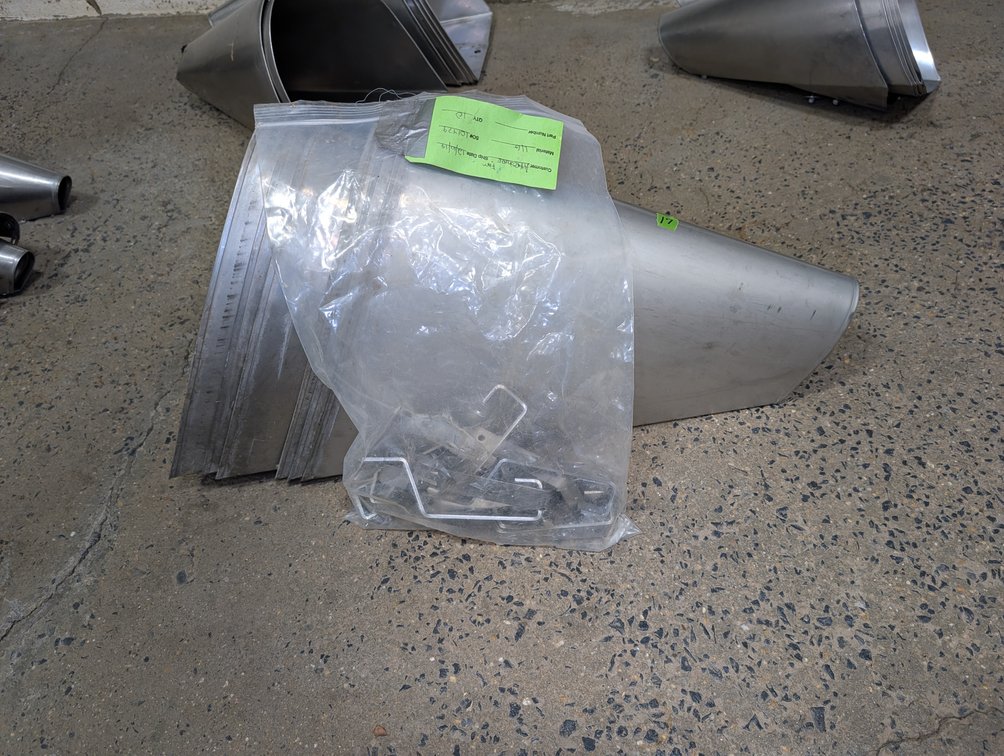 Group of Stainless Steel Poultry Cones and Hooks