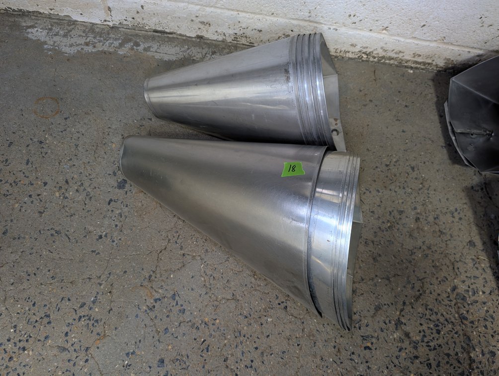 Group of Stainless Steel Poultry Cones (No Hooks)
