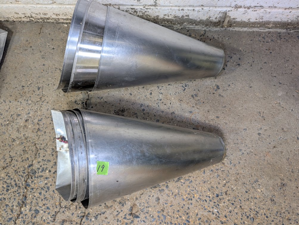 Group of Stainless Steel Poultry Cones (No Hooks)