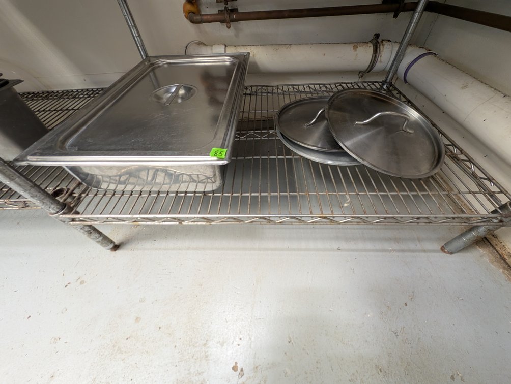 Stainless Steam Table Pan and Misc Pot Lids