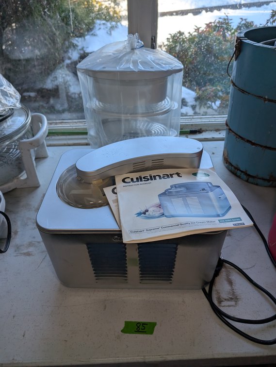 Cuisinart Icecream Maker and 3 tier Food Steamer