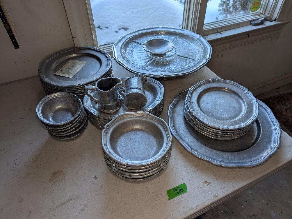 Pewter Dish Set