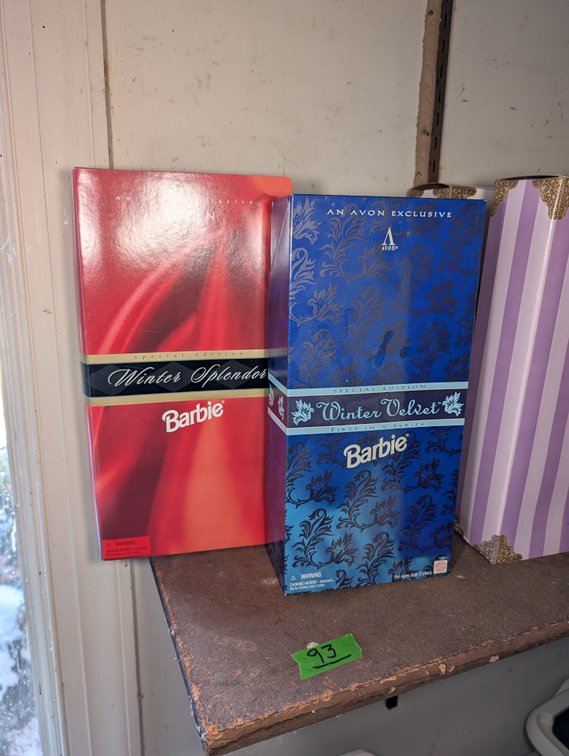Winter Velvet & Winter Splendor Barbies